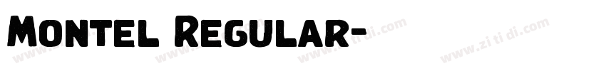 Montel Regular字体转换